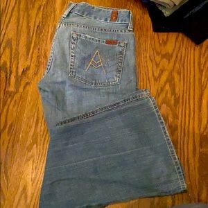 7For All Mankind flare leg jeans
